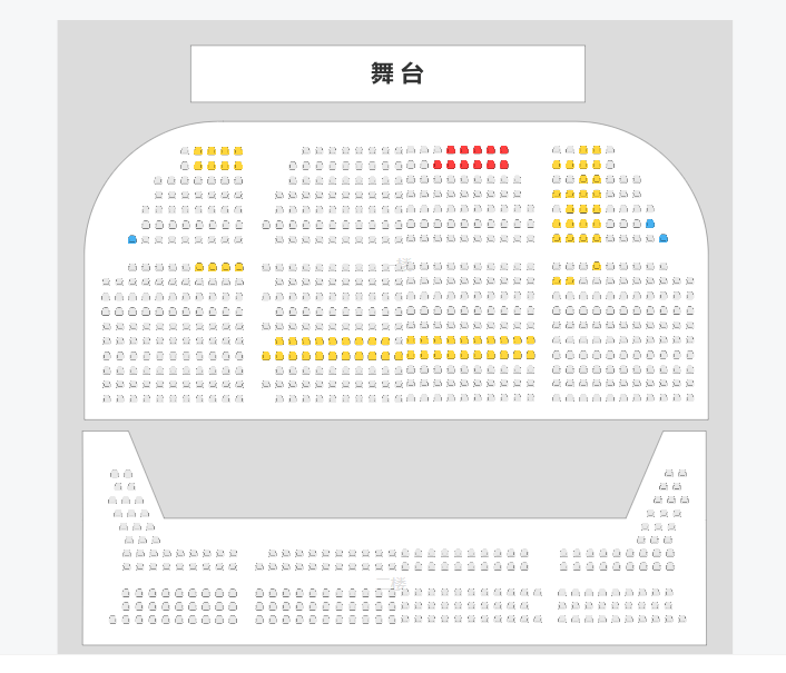 国家话剧院-剧场座位图