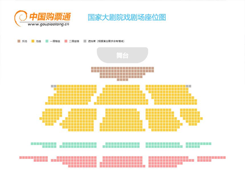 国家大剧院-戏剧场座位图