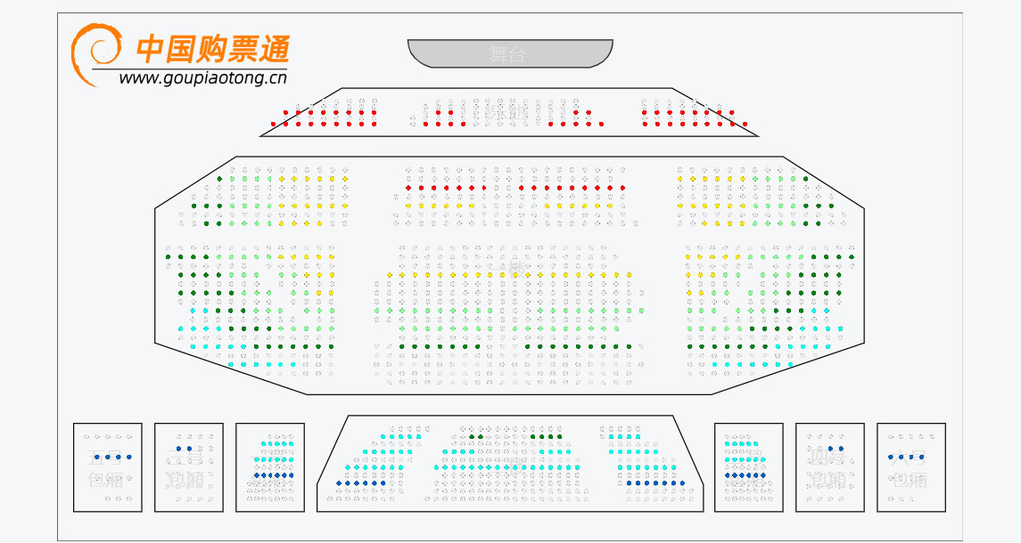 天桥艺术中心-大剧场座位图